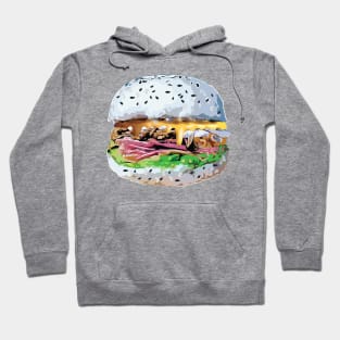 Sushi Burger Burgushi Food Fad Meme Hamburger Hoodie